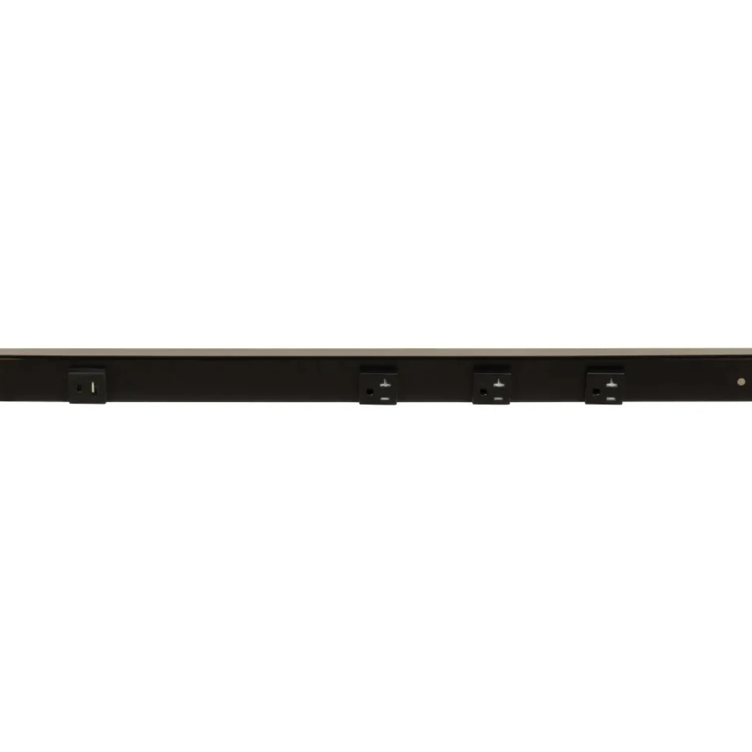 Outlet Under Cabinet Power Strip with USB Port & Outlets | Black Finish Power Strips