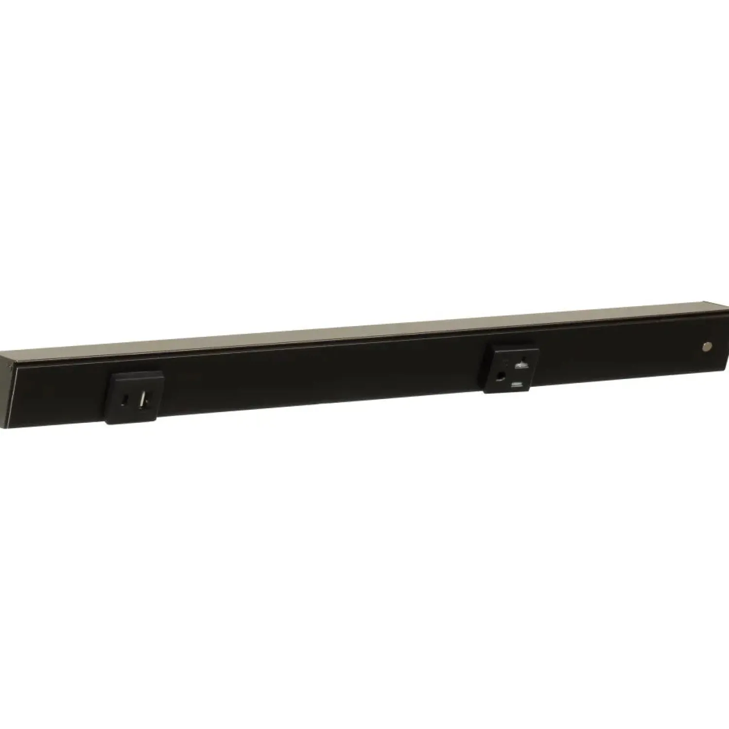 Outlet Under Cabinet Power Strip with USB Port & Outlets | Black Finish Power Strips