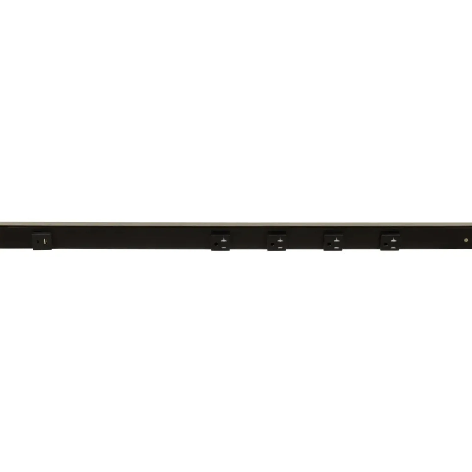 Outlet Under Cabinet Power Strip with USB Port & Outlets | Black Finish Power Strips