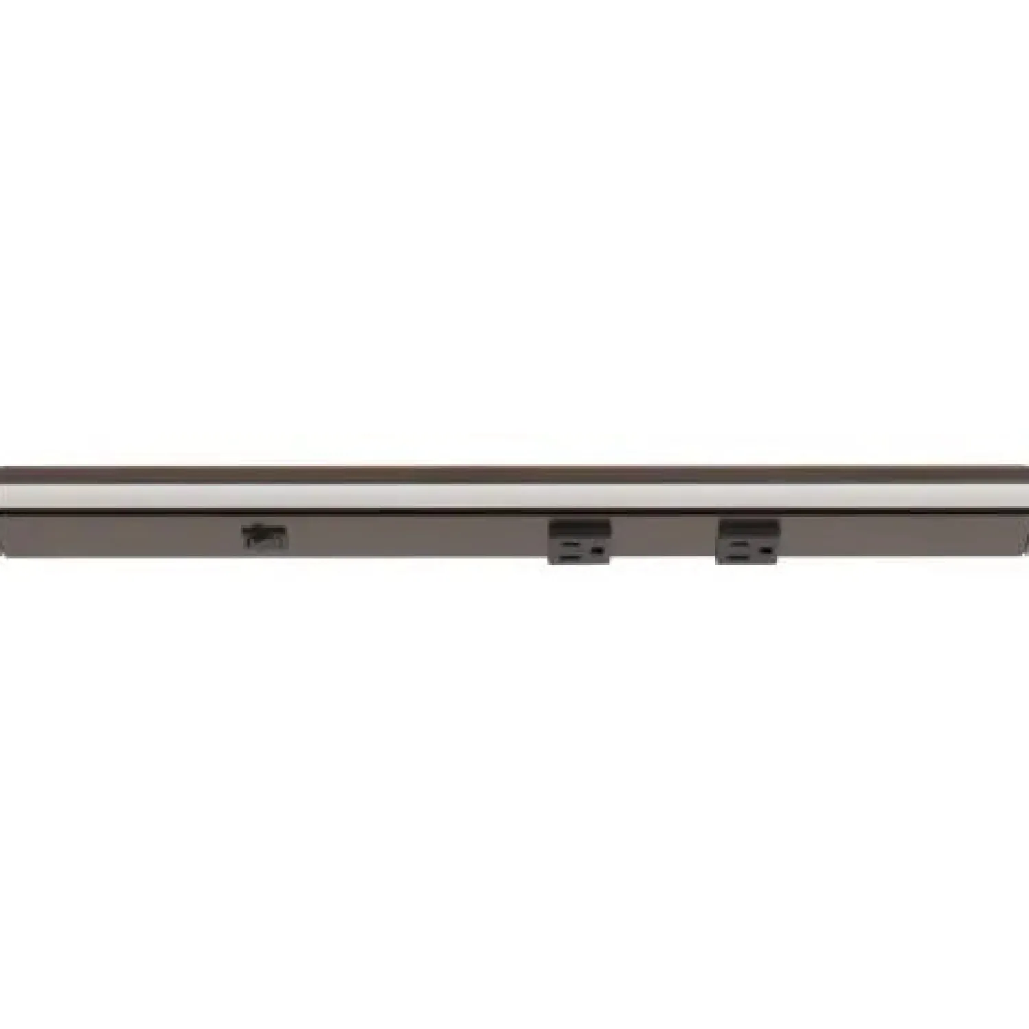 Under Cabinet Power Strip with High-Output LED Light in Bronze Power Strips|Cabinet Lighting