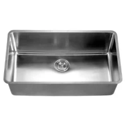 Discount 32" Undermount 16 Gauge Single Bowl Stainless Steel Kitchen Sink Stainless Steel Sinks|Single Bowl Sinks