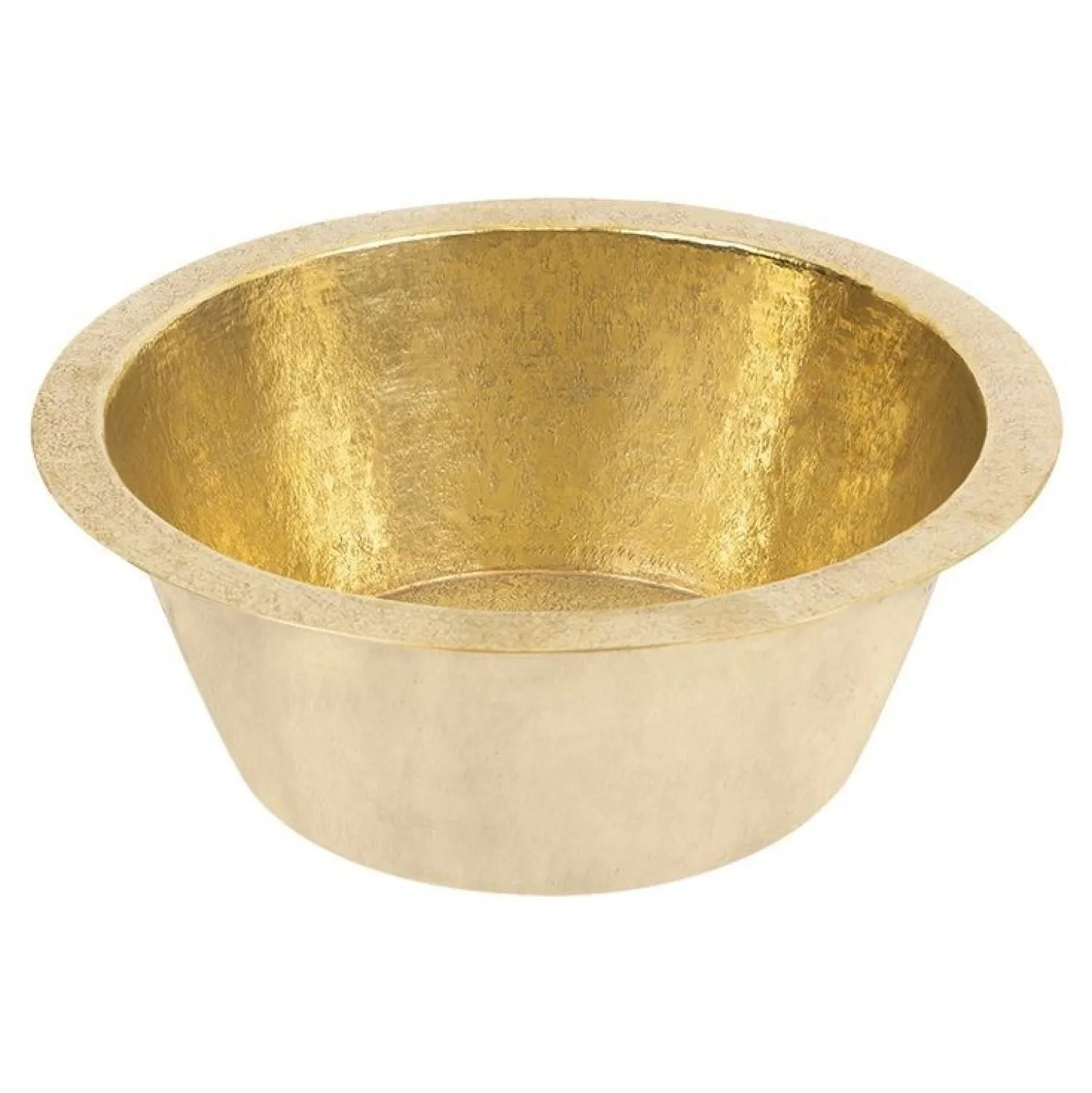 Online 14" Undermount Round Terra Firma Thick Polished Brass Prep Sink Sinks For Tight Spaces|Bar / Prep Sinks