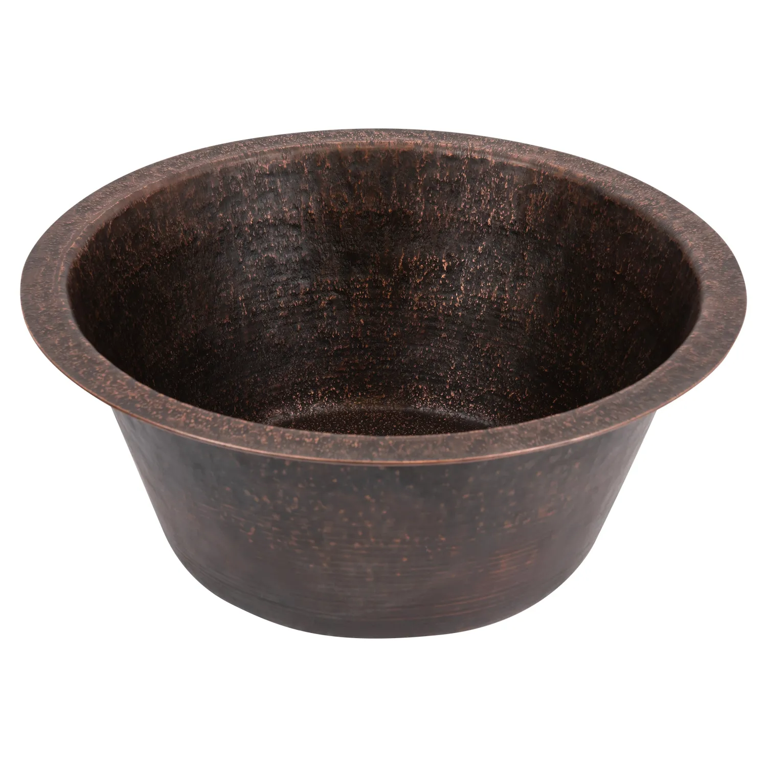 Discount 16" Undermount Round Terra Firma Thick Copper Prep Sink Sinks For Tight Spaces|Bar / Prep Sinks