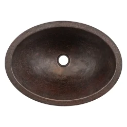 New Undermount 19" x 14" Terra Firma 10 Gauge Thick Copper Bathroom Sink Undermount