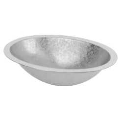 Undermount 19" x 14" Terra Firma 10 Gauge Thick Nickel Plated Bathroom Sink Undermount