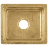 Sale Undermount 16" x 14" Terra Firma Thick Polished Brass Prep Sink Sinks For Tight Spaces|Bar / Prep Sinks