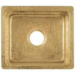 Sale Undermount 16" x 14" Terra Firma Thick Polished Brass Prep Sink Sinks For Tight Spaces|Bar / Prep Sinks