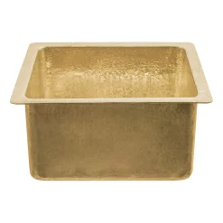 Sale Undermount 16" x 14" Terra Firma Thick Polished Brass Prep Sink Sinks For Tight Spaces|Bar / Prep Sinks