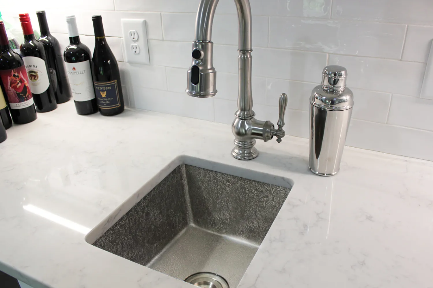 New Undermount 16" x 14" Terra Firma Thick Nickel Plated Prep Sink Sinks For Tight Spaces|Bar / Prep Sinks