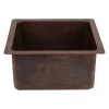 Discount Undermount 16" x 14" Terra Firma Thick Copper Prep Sink Sinks For Tight Spaces|Bar / Prep Sinks