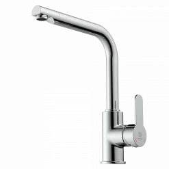 Discount Felis Single Hole Straight Kitchen Faucet in Chrome Single Hole