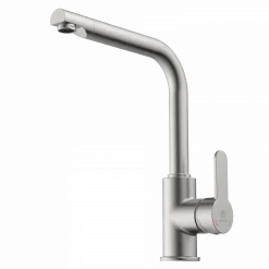 New Felis Single Hole Straight Kitchen Faucet in Brushed Nickel Single Hole