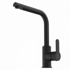 Hot Felis Single Hole Straight Kitchen Faucet in Matte Black Single Hole