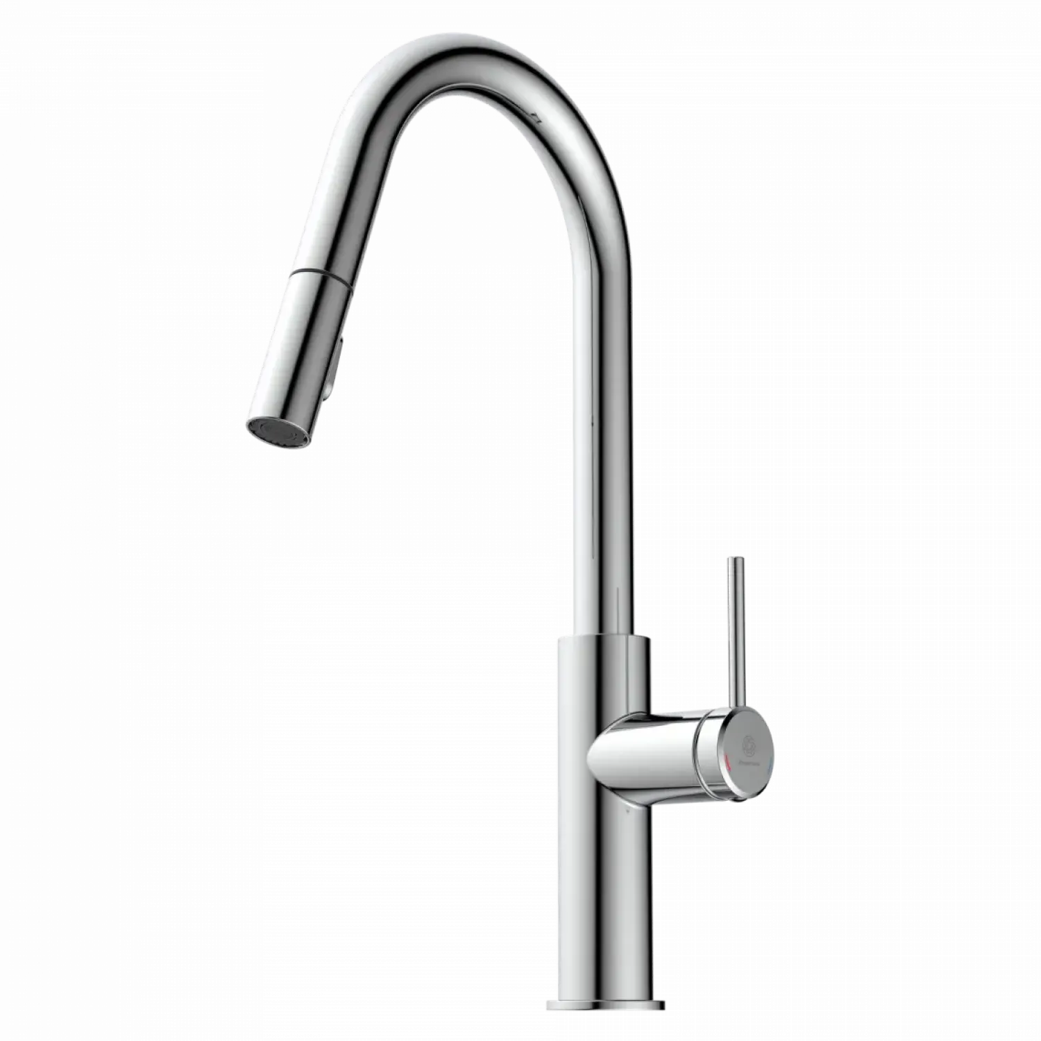 Sale Kitchen Faucet with Curved Pull-Down Spout in Chrome Single Hole