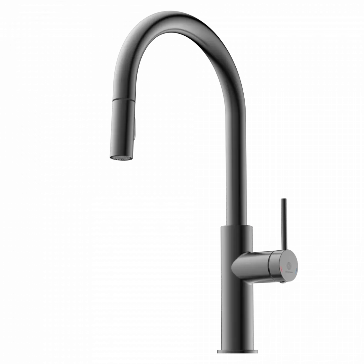 Kitchen Faucet with Arch Pull-Down Spout in Matte Graphite Single Hole