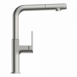 Sale Kitchen Faucet with Straight Pull-Out Spout in Brushed Nickel Single Hole