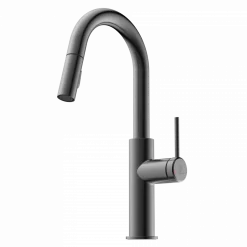 Clearance Pull-Down Kitchen Prep Faucet in Matte Graphite Single Hole|Bar Faucets