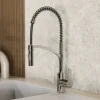 Discount Single Hole Pull Down Kitchen Faucet in Chrome Single Hole