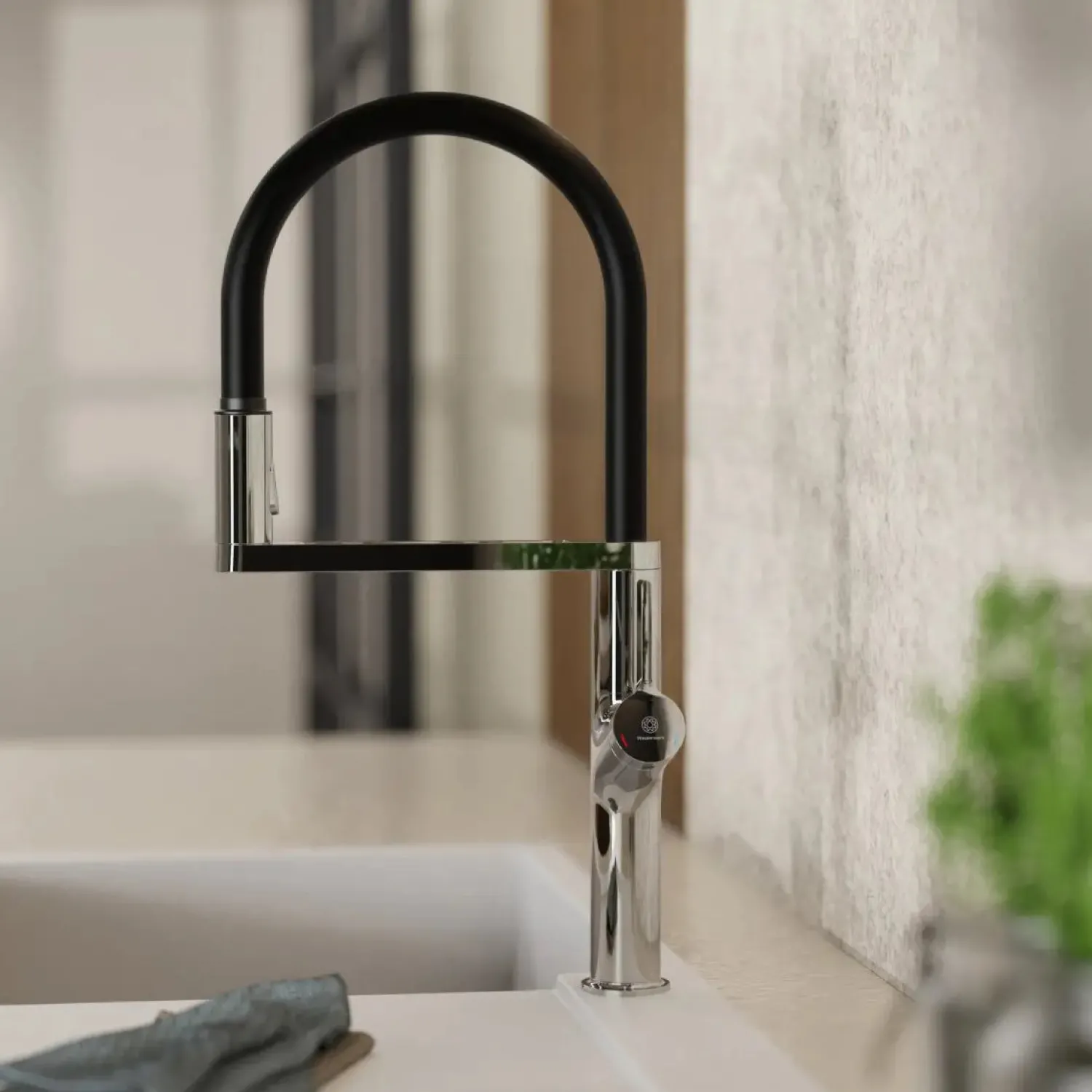 New Single Hole Pull Down Kitchen Faucet in Chrome Single Hole
