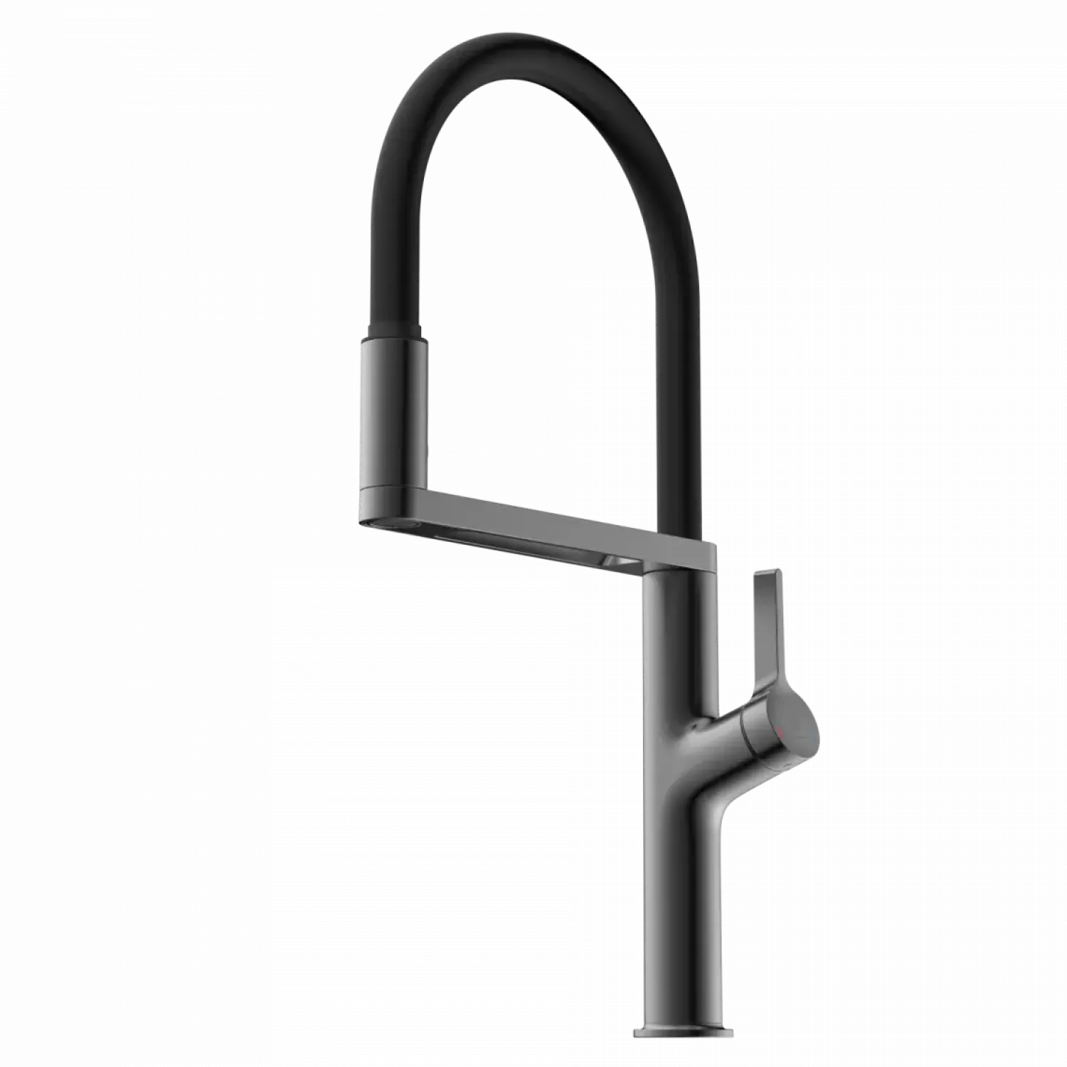 New Single Hole Pull Down Kitchen Faucet in Matte Graphite Single Hole