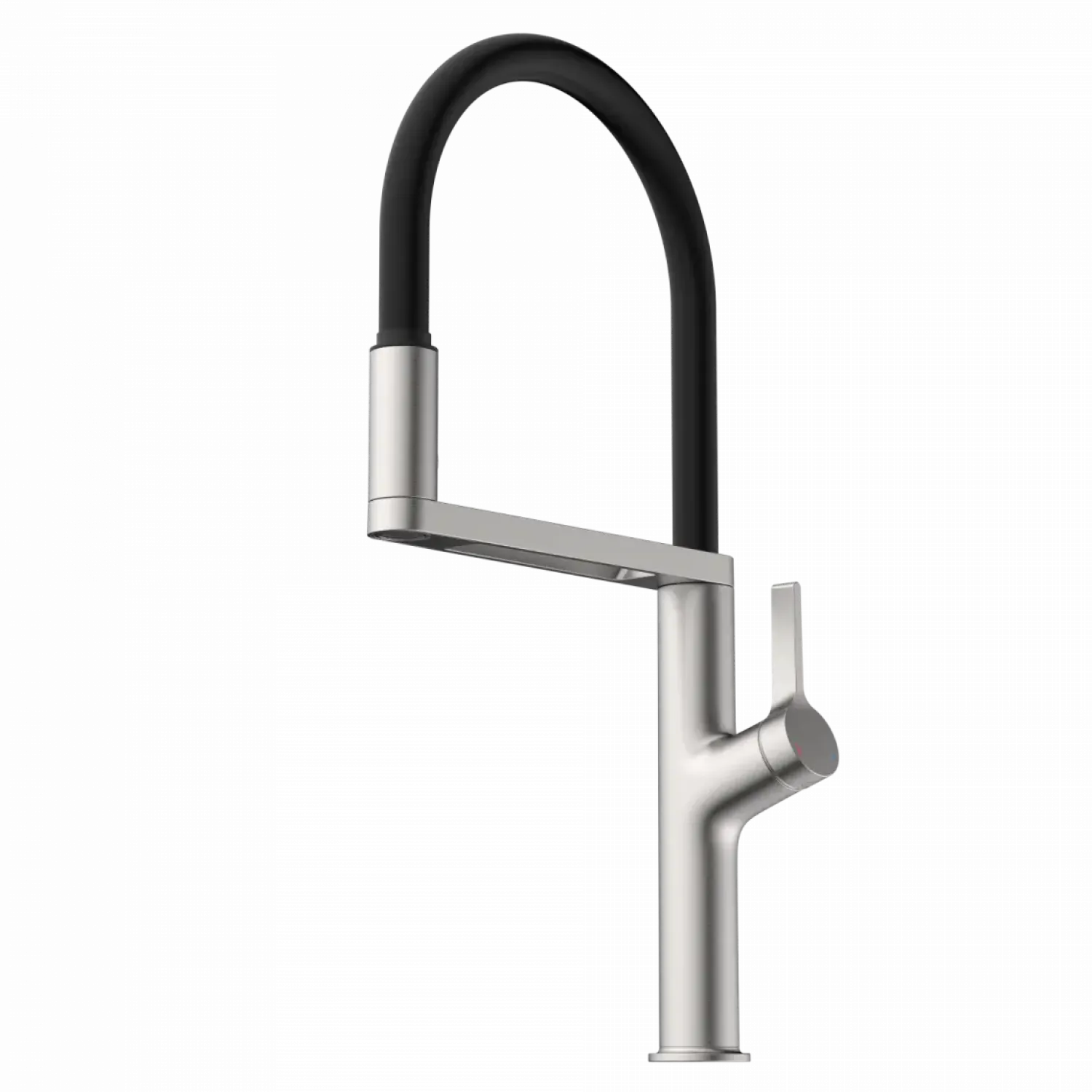 Single Hole Pull Down Kitchen Faucet in Brushed Nickel Single Hole
