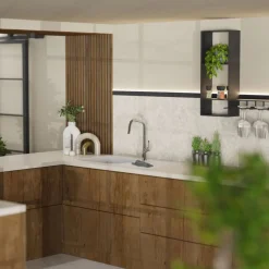 Outlet Single Hole Pull Down Kitchen Faucet in Chrome Single Hole