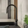 New Single Hole Pull Down Kitchen Faucet in Matte Black Single Hole
