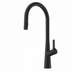 New Single Hole Pull Down Kitchen Faucet in Matte Black Single Hole