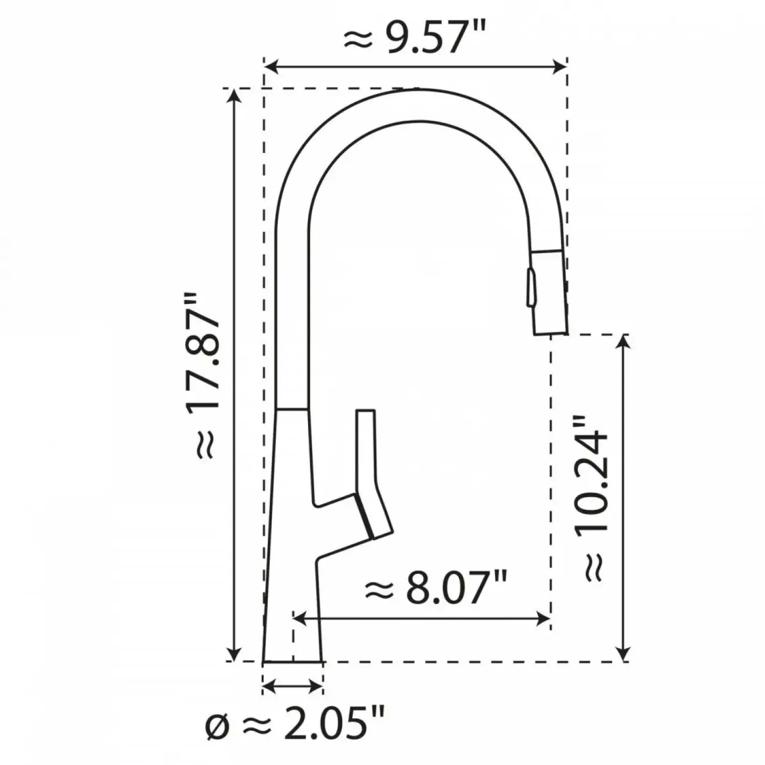 New Single Hole Pull Down Kitchen Faucet in Matte Black Single Hole