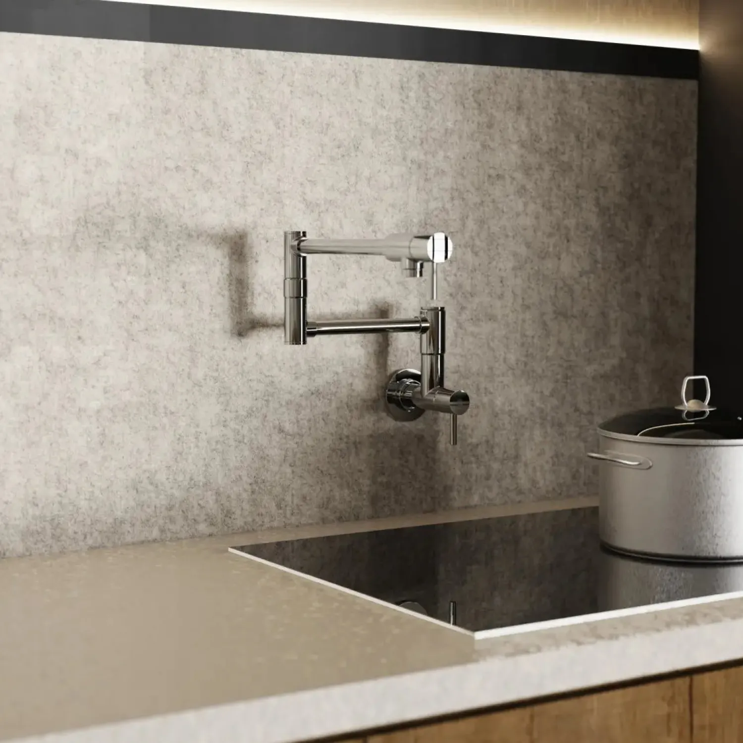 Clearance Wall Mounted Pot Filler | Chrome Single Hole