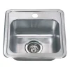 Best 15" 22-Gauge Drop-in Single Bowl Stainless Steel Bar Sink Bar / Prep Sinks