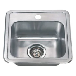Best 15" 22-Gauge Drop-in Single Bowl Stainless Steel Bar Sink Bar / Prep Sinks