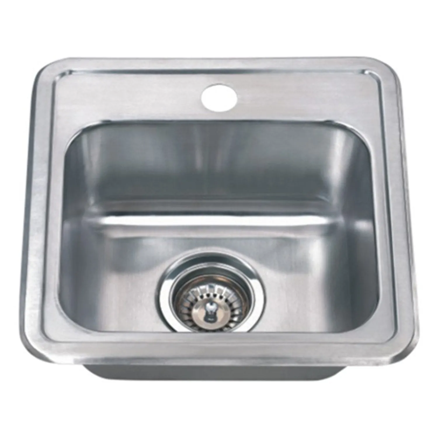 Best 15" 22-Gauge Drop-in Single Bowl Stainless Steel Bar Sink Bar / Prep Sinks