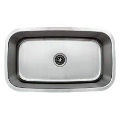 Online 32" 18-Gauge Single Bowl Undermount Stainless Steel Kitchen Sink Stainless Steel Sinks|Single Bowl Sinks