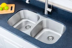 Hot 30" 18-Gauge Undermount 50/50 Double Bowl Stainless Steel Kitchen Sink Stainless Steel Sinks|Double Bowl Sinks