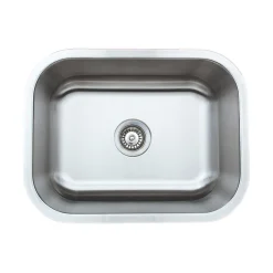 New 23" 18-Gauge Undermount Single Bowl Stainless Steel Kitchen Sink Stainless Steel Sinks|Single Bowl Sinks