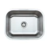 Online 23" 16-Gauge Undermount Single Bowl Stainless Steel Kitchen Sink Stainless Steel Sinks|Single Bowl Sinks
