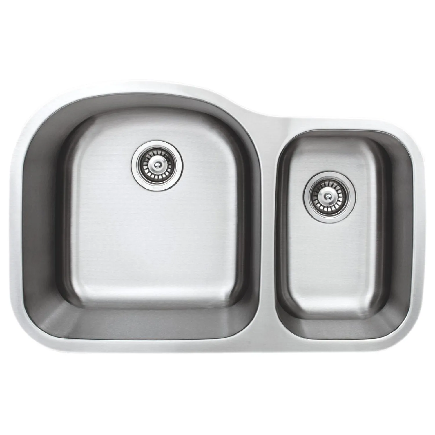 Clearance 32" 18-Gauge Undermount Double Bowl Stainless Steel Kitchen Sink Stainless Steel Sinks|Double Bowl Sinks