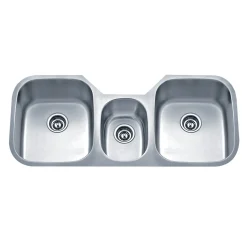 Online 46" 18-Gauge Undermount Triple Bowl Stainless Steel Kitchen Sink Stainless Steel Sinks|Undermount Sinks
