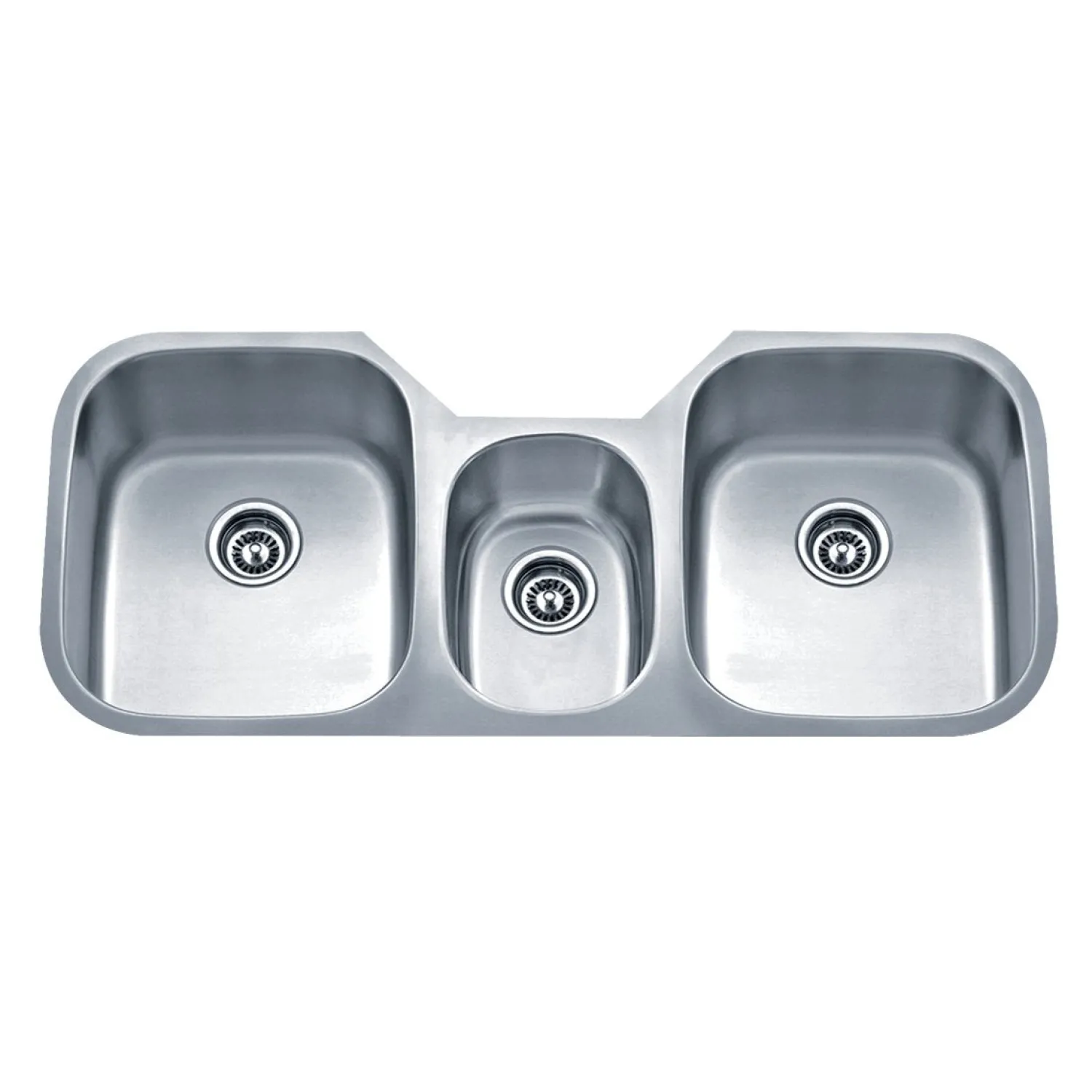 Online 46" 18-Gauge Undermount Triple Bowl Stainless Steel Kitchen Sink Stainless Steel Sinks|Undermount Sinks