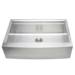 Sale Handcrafted 33" Arched Apron Front Farmhouse Single Bowl Stainless Steel Kitchen Sink Stainless Steel Sinks|Single Bowl Sinks