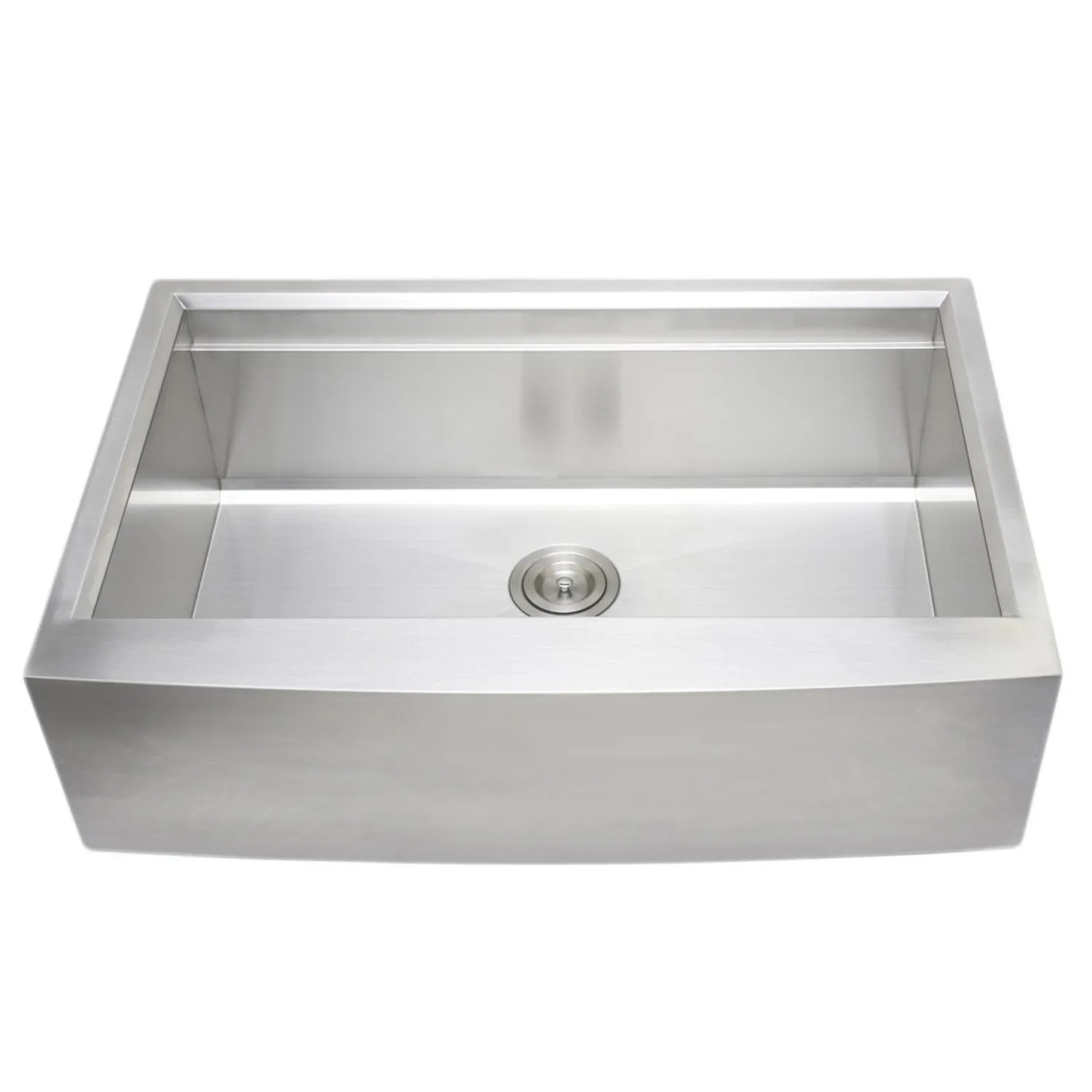Sale Handcrafted 33" Arched Apron Front Farmhouse Single Bowl Stainless Steel Kitchen Sink Stainless Steel Sinks|Single Bowl Sinks
