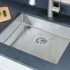 Clearance Handcrafted 23" 18-Gauge Undermount Single Bowl ADA Compliant Stainless Steel Kitchen Sink with Strainer Ada Compliant|Stainless Steel Sinks