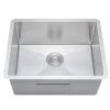 Clearance Handcrafted 23" 16-Gauge Undermount Single Bowl Stainless Steel Kitchen Sink with Grid Rack and Basket Strainer Stainless Steel Sinks|Single Bowl Sinks