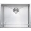 Clearance Handcrafted 23" 16-Gauge Undermount Single Bowl Stainless Steel Kitchen Sink Stainless Steel Sinks|Single Bowl Sinks