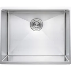 Clearance Handcrafted 23" 16-Gauge Undermount Single Bowl Stainless Steel Kitchen Sink Stainless Steel Sinks|Single Bowl Sinks