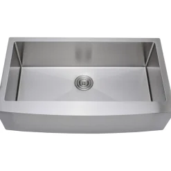 New Handcrafted 36" 16-Gauge Arched Apron Front Farmhouse Single Bowl Stainless Steel Kitchen Sink Stainless Steel Sinks|Single Bowl Sinks