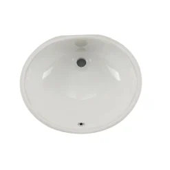 Sale 19-Inch Oval Undermount Single Bowl Bathroom Sink Undermount