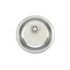 Best 19" Round 18-Gauge Undermount Single Bowl Stainless Steel Kitchen Bar Sink Bar / Prep Sinks