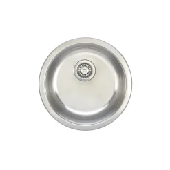 Best 19" Round 18-Gauge Undermount Single Bowl Stainless Steel Kitchen Bar Sink Bar / Prep Sinks